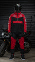 Ride Rich Concord V2 Flow Mesh Armoured GP Anorak Motorcycle Jacket - Red Size: Small